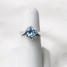 Load image into Gallery viewer, Handmade Sterling Silver Blue Topaz Ring