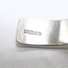 Load image into Gallery viewer, Handmade Sterling Silver Cobblestone Inlay Cuff Bracelet signed by Navajo artists Ed & Patricia Becenti