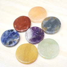 Load image into Gallery viewer, Wooden Chakra Gemstone Set