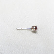 Load image into Gallery viewer, Sterling Silver Faceted Garnet Stud Earrings - The Gem Mine