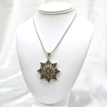 Load image into Gallery viewer, Handmade Sterling Silver Faceted Citrine Pendant Necklace
