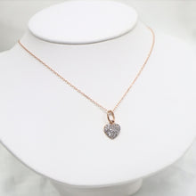 Load image into Gallery viewer, 14 Karat Rose Gold Diamond Heart Pendant Necklace