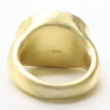 Load image into Gallery viewer, Handmade 24kt Gold over Fine Silver Ring set with Green Tourmaline - The Gem Mine