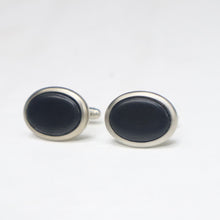 Load image into Gallery viewer, Handmade Ebony Wood Cufflinks