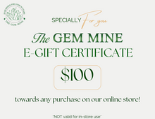 Load image into Gallery viewer, E-Gift Certificate for online store - The Gem Mine