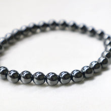 Load image into Gallery viewer, Hematite Bead Stretch Bracelet - The Gem Mine