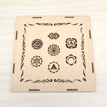 Load image into Gallery viewer, Wooden Chakra Gemstone Set
