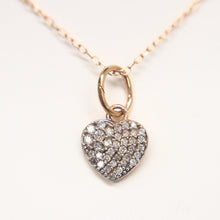 Load image into Gallery viewer, 14 Karat Rose Gold Diamond Heart Pendant Necklace