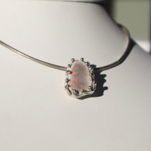 Load image into Gallery viewer, Hand-crafted Sterling Silver Opal Necklace