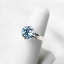 Load image into Gallery viewer, Handmade Sterling Silver Blue Topaz Ring