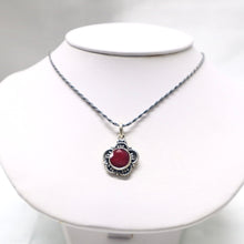 Load image into Gallery viewer, Sterling Silver Ruby Necklace - The Gem Mine
