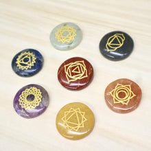 Load image into Gallery viewer, Wooden “Tree of Life” Chakra Gemstone Set