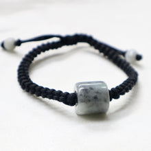 Load image into Gallery viewer, Jade by Nikolai | Burmese Jadeite Silk Cord Bracelet - The Gem Mine