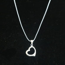 Load image into Gallery viewer, Sterling Silver Heart Necklace - The Gem Mine