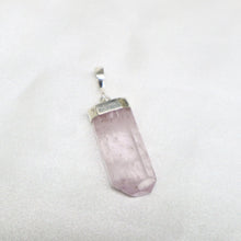Load image into Gallery viewer, Handmade Sterling Silver Kunzite Crystal Pendant - The Gem Mine