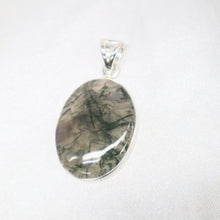 Load image into Gallery viewer, Sterling Silver Green Moss Agate Pendant - The Gem Mine