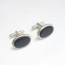 Load image into Gallery viewer, Handmade Ebony Wood Cufflinks