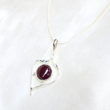 Load image into Gallery viewer, Sterling Silver Ruby Necklace