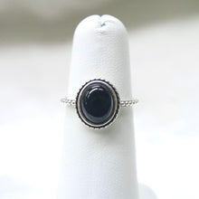Load image into Gallery viewer, Handmade Sterling Silver Black Onyx Ring - The Gem Mine