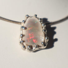 Load image into Gallery viewer, Hand-crafted Sterling Silver Opal Necklace