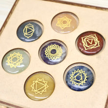 Load image into Gallery viewer, Wooden Chakra Gemstone Set