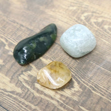 Load image into Gallery viewer, “Prosperity & Abundance Pouch” with Citrine, Green Aventurine, & Jade