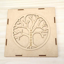 Load image into Gallery viewer, Wooden “Tree of Life” Chakra Gemstone Set