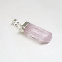 Load image into Gallery viewer, Handmade Sterling Silver Kunzite Crystal Pendant - The Gem Mine