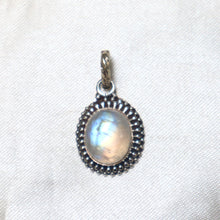 Load image into Gallery viewer, Handmade Sterling Silver Rainbow Moonstone Pendant - The Gem Mine