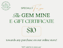 Load image into Gallery viewer, E-Gift Certificate for online store - The Gem Mine