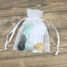Load image into Gallery viewer, “Prosperity & Abundance Pouch” with Citrine, Green Aventurine, & Jade
