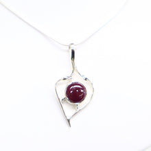 Load image into Gallery viewer, Sterling Silver Ruby Necklace