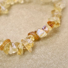 Load image into Gallery viewer, Polished Citrine Chip Stretch Bracelet - The Gem Mine