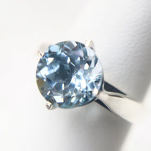 Load image into Gallery viewer, Handmade Sterling Silver Blue Topaz Ring