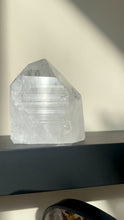 Load and play video in Gallery viewer, Clear Quartz Crystal with Polished Top Facets
