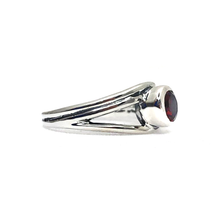 Load image into Gallery viewer, Sterling Silver and Garnet Ring - The Gem Mine
