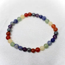 Load image into Gallery viewer, Chakra Gemstone beaded bracelet - The Gem Mine