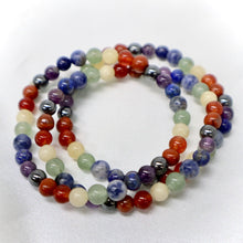 Load image into Gallery viewer, Chakra Gemstone beaded bracelet - The Gem Mine