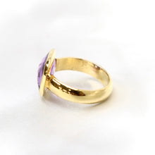 Load image into Gallery viewer, Stephen Estelle 22kt Gold Vermeil & Amethyst Ring - The Gem Mine