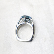 Load image into Gallery viewer, Handmade Sterling Silver Blue Topaz Ring
