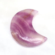 Load image into Gallery viewer, Carved Fluorite Crescent Moon - The Gem Mine
