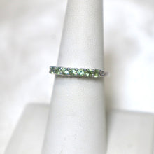 Load image into Gallery viewer, Sterling Silver Peridot &amp; Diamond Ring - The Gem Mine

