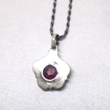 Load image into Gallery viewer, Sterling Silver Ruby Necklace - The Gem Mine
