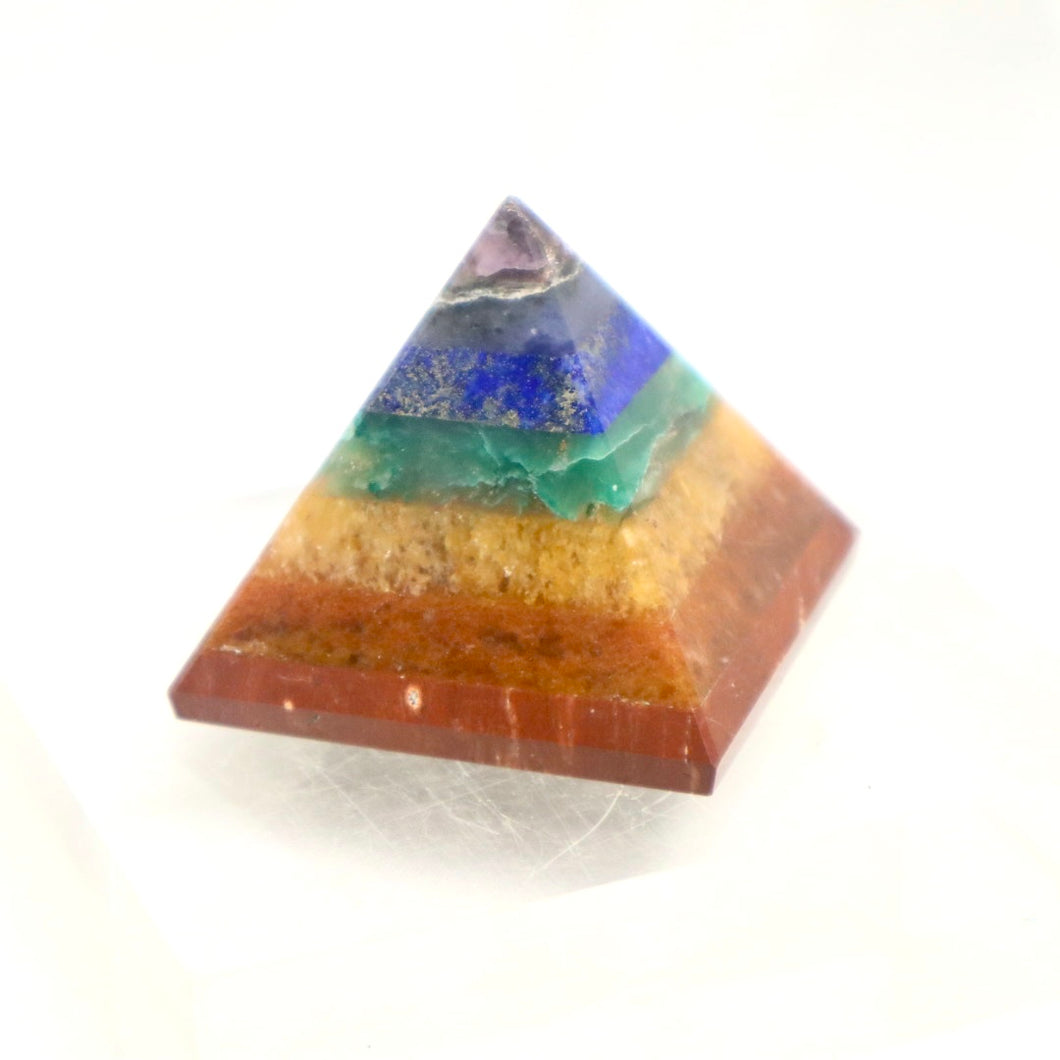 Genuine Gemstone Chakra Pyramid