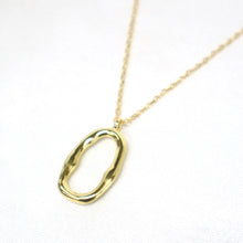 Load image into Gallery viewer, 18 Karat Gold Vermeil Circle Pendant Necklace - The Gem Mine
