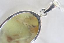 Load image into Gallery viewer, Handmade Sterling Silver Green Opal Necklace
