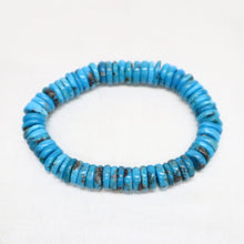 Load image into Gallery viewer, Handmade American Turquoise Stretch Bracelet

