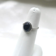 Load image into Gallery viewer, Handmade Sterling Silver Black Onyx Ring - The Gem Mine
