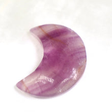 Load image into Gallery viewer, Carved Fluorite Crescent Moon - The Gem Mine
