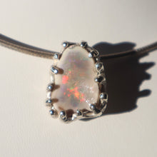 Load image into Gallery viewer, Hand-crafted Sterling Silver Opal Necklace

